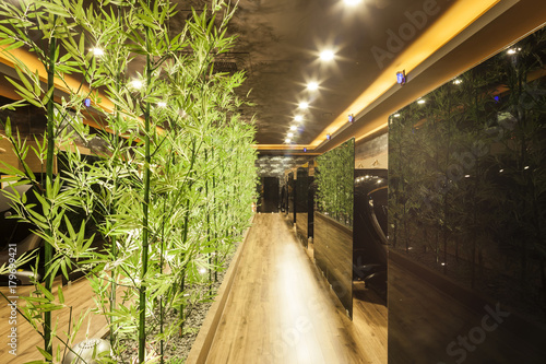 Photography massage room with massager at the hotel.