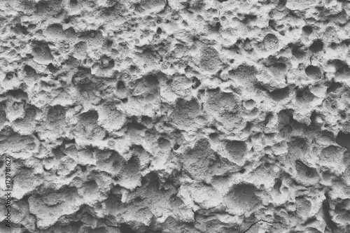 closeup texture of decorative plaster on the wall