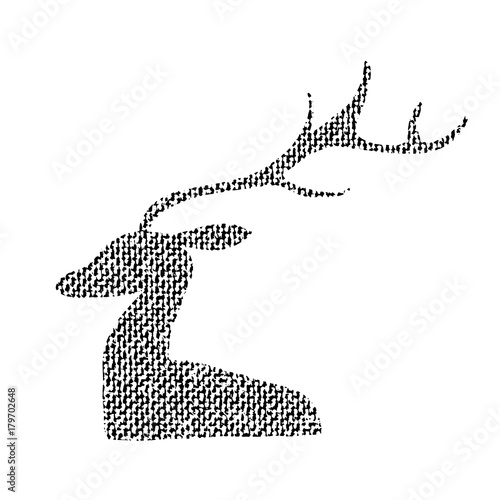 Vector textured deer