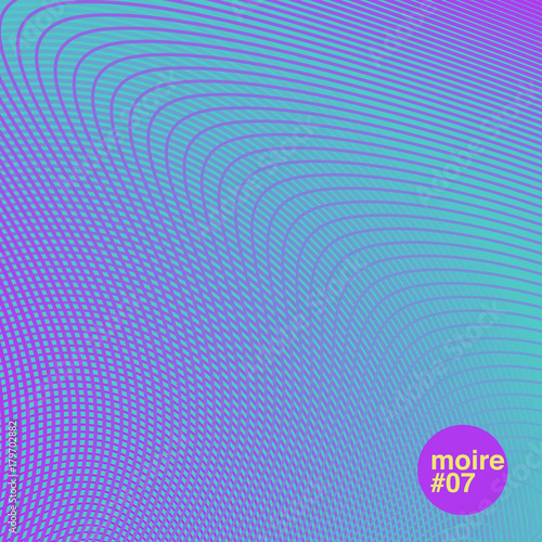 colourful moire wave pattern.