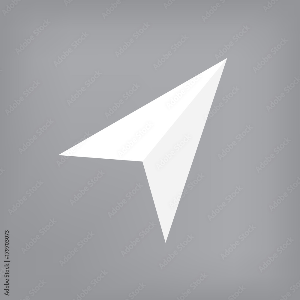 white navigation icon- vector illustration white navigation icon- vector illustration