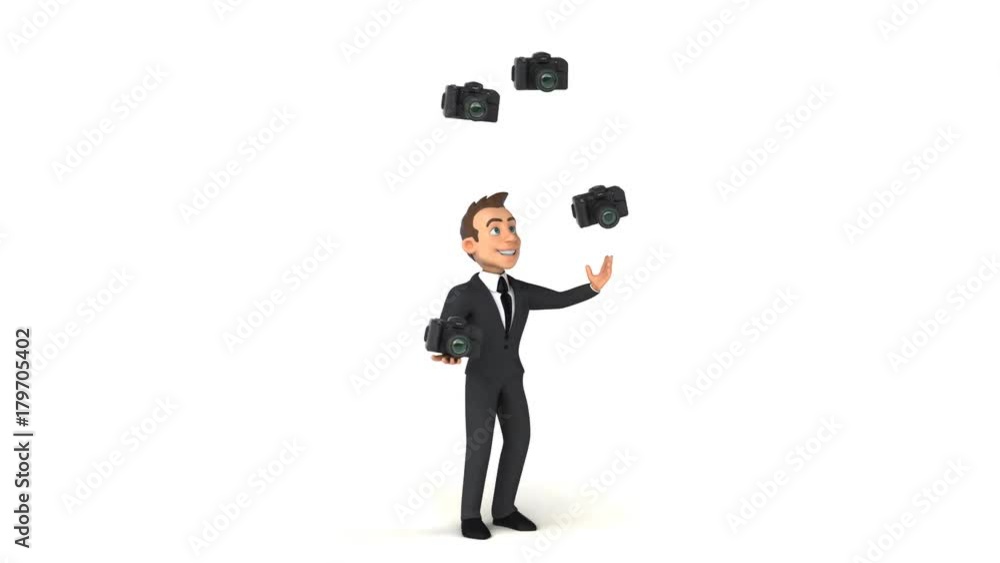 Fun businessman - 3D Animation Fun businessman - 3D Animation
