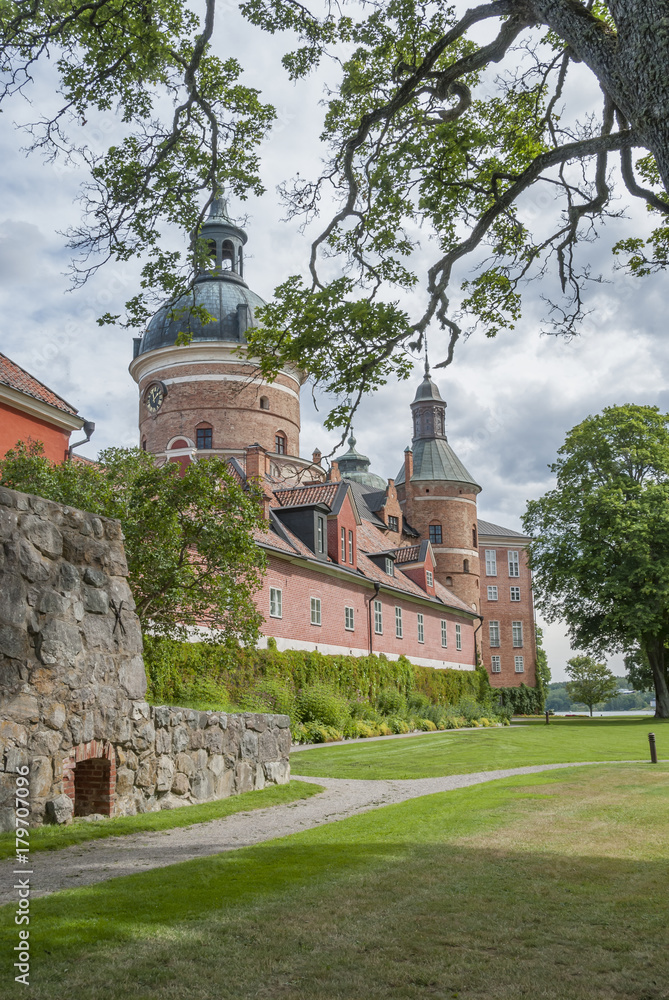 Gripsholm Castle in Swedish summer