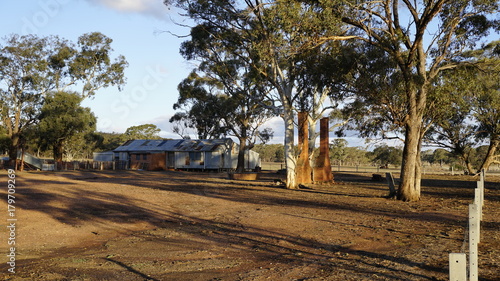 Old woolshed at Shelbourne, Victoria, Australia.