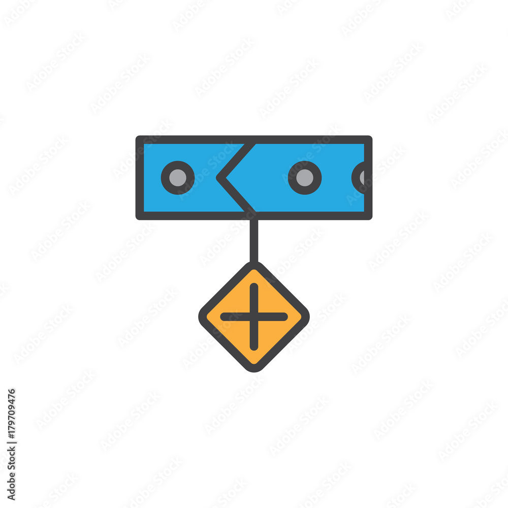 Cat collar filled outline icon, line vector sign, linear colorful pictogram isolated on white. Symbol, logo illustration. Pixel perfect vector graphics Cat collar filled outline icon, line vector sign, linear colorful pictogram isolated on white. Symbol, logo illustration. Pixel perfect vector graphics