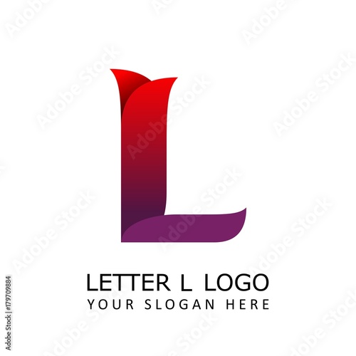 letter l rose logo