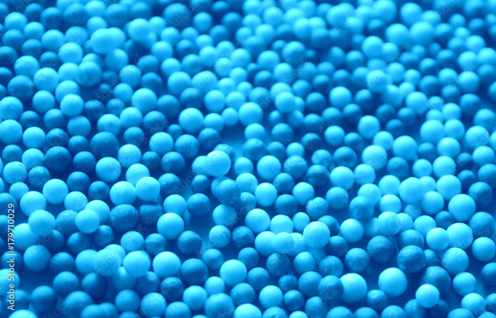 beautiful abstract background, texture of light and dark blue plastic balls beautiful abstract background, texture of light and dark blue plastic balls