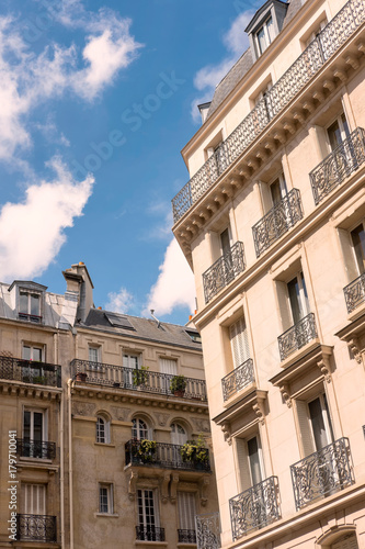 Houses in Paris street