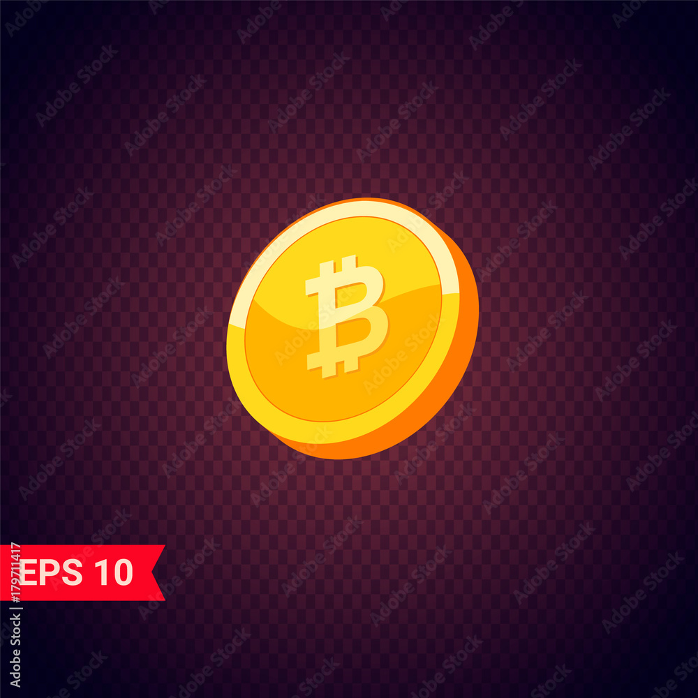 3d golden coins with bitcoin sign. 3d golden coins with bitcoin sign.