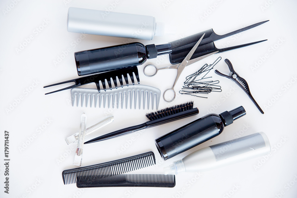 Set of different hairbrushes Set of different hairbrushes