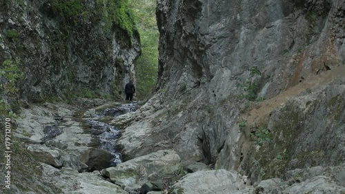 Natural stone bridge hiking footage - Beauty of nature in Eastern Serbia photo