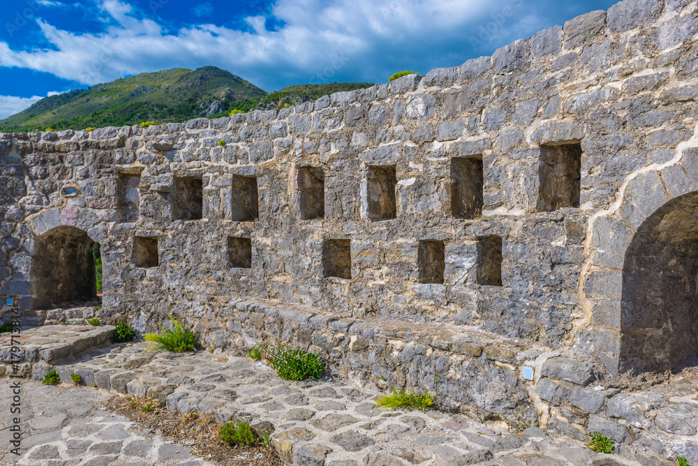 Citadel in Stari Bar near Bar city in Montenegro