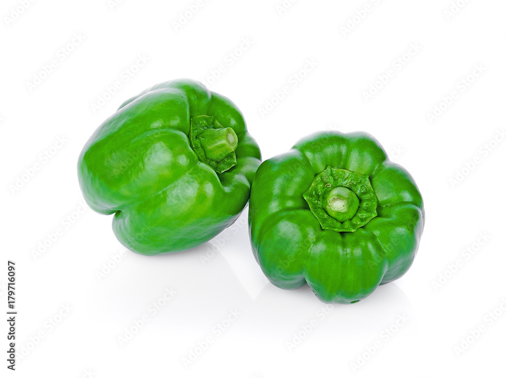 bell pepper on white background bell pepper on white background
