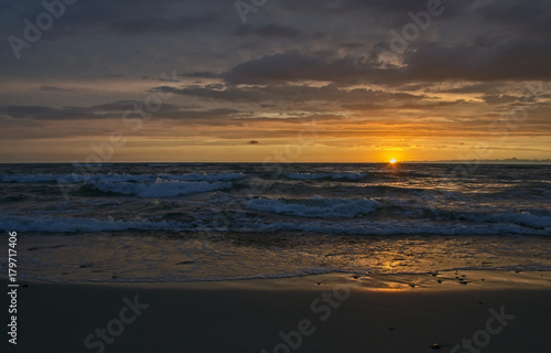 Sunset on the Baltic sea