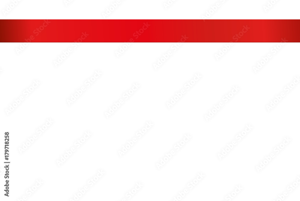 Decorative red ribbons banner with copy space isolated on white. Vector. For a holiday or a party Decorative red ribbons banner with copy space isolated on white. Vector. For a holiday or a party