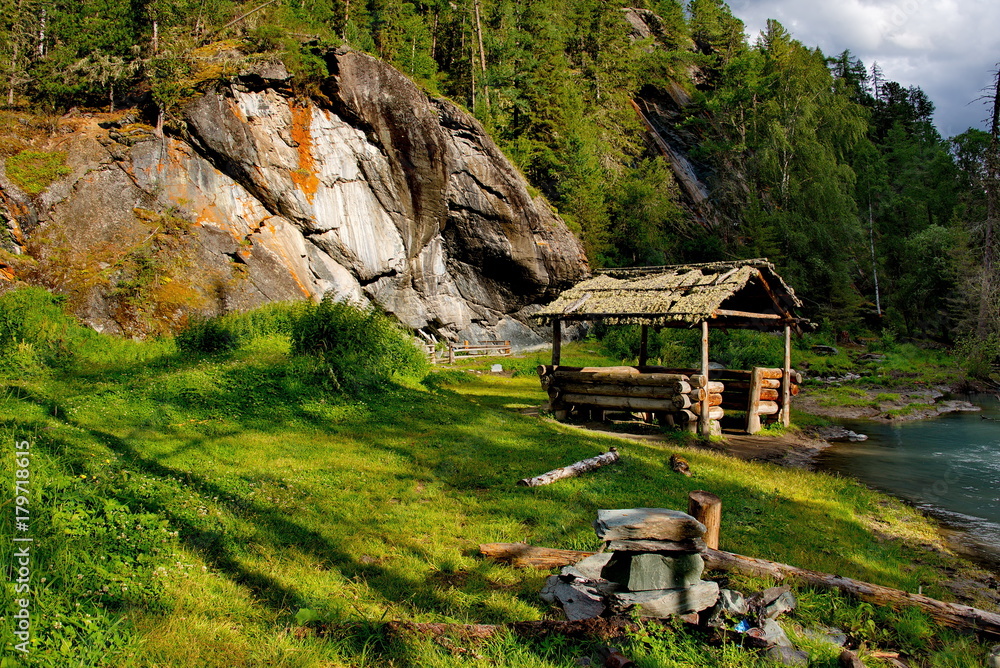 Summer on the rivers of Mountain Altai Summer on the rivers of Mountain Altai