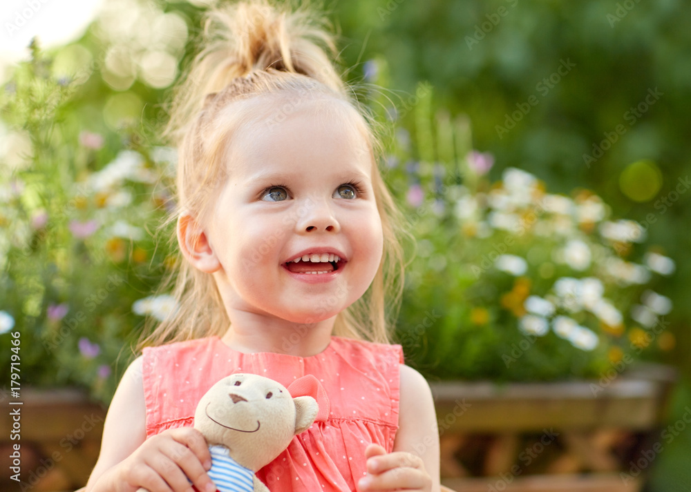 portrait of happy beautiful little girl outdoors portrait of happy beautiful little girl outdoors