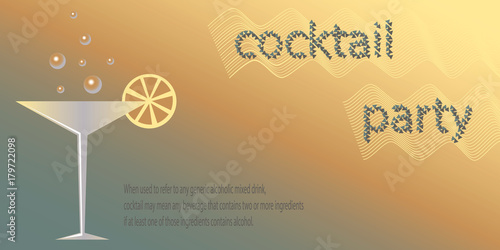 cocktail party in brownish gray tones