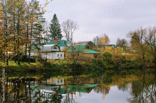 Pond in the estate of Leo Tolstoy in Yasnaya Polyana.