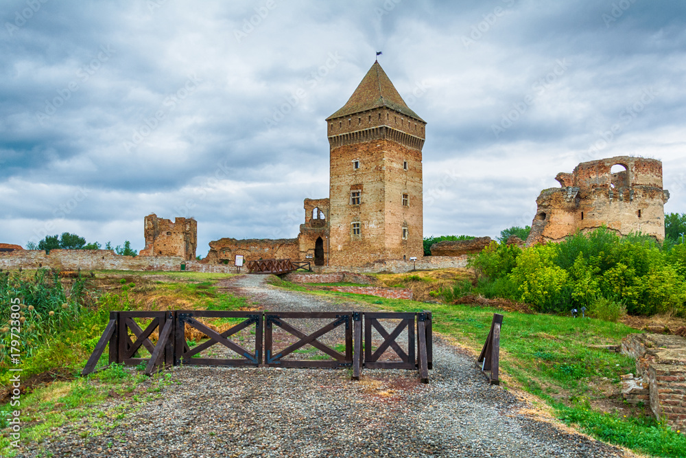 Naklejka premium Bac, Serbia September 03, 2017: Medieval fortress Bac in Serbia