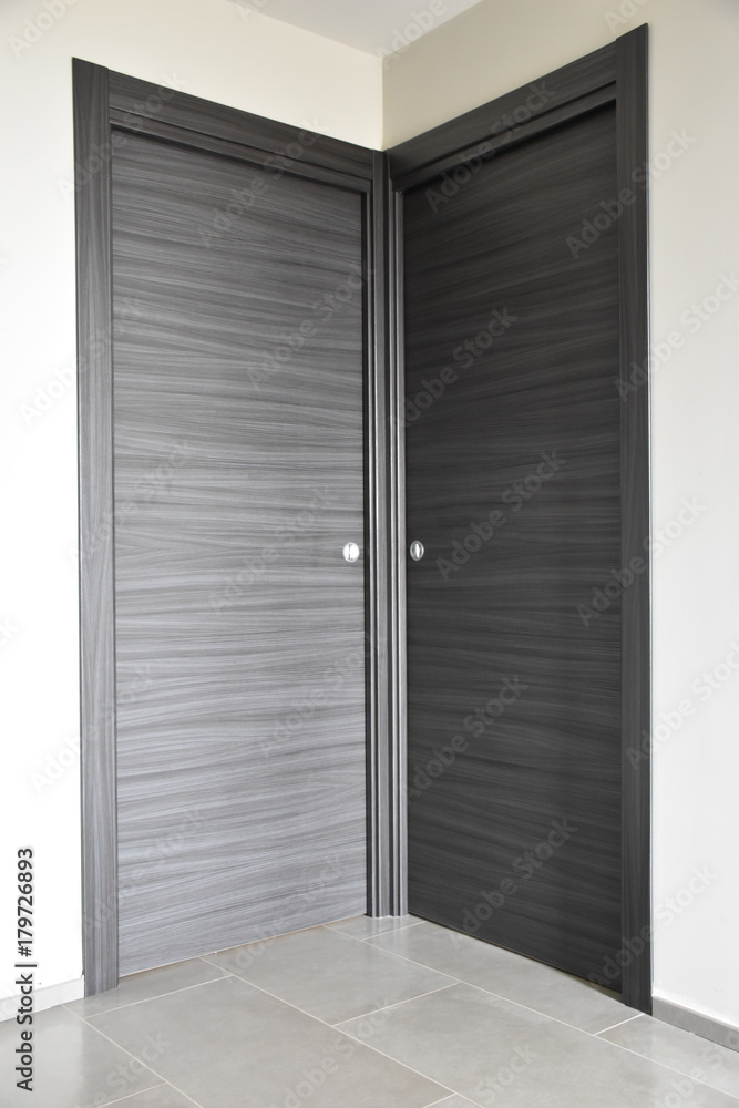 Fototapeta premium Doors black