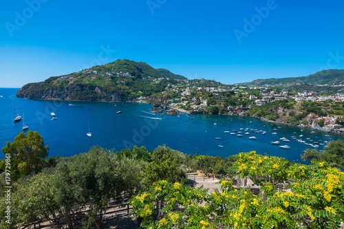 A summer day visiting Aragonese Castle in, Ischia Ponte, Ischia, Phlegrean Islands, Tyrrhenian Sea, Italy, South Europe © Mada_cris
