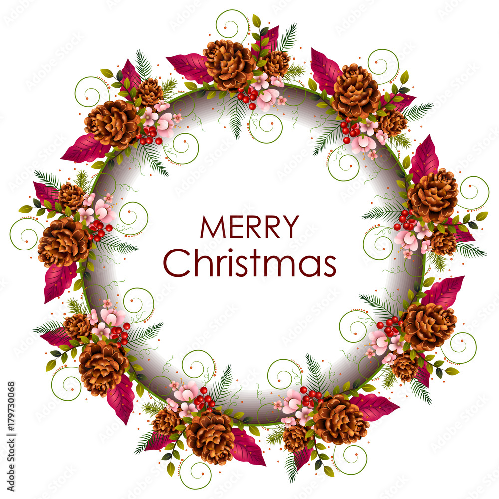 Decoration for Happy New Year and Merry Christmas greeting Decoration for Happy New Year and Merry Christmas greeting