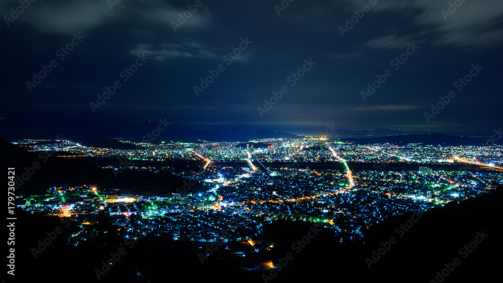 Naklejka premium 静岡の夜景