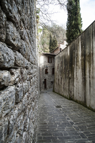 Wallpaper Mural Gubbio, Perugia, Italy -   small typical street of the Gubbio village. Torontodigital.ca