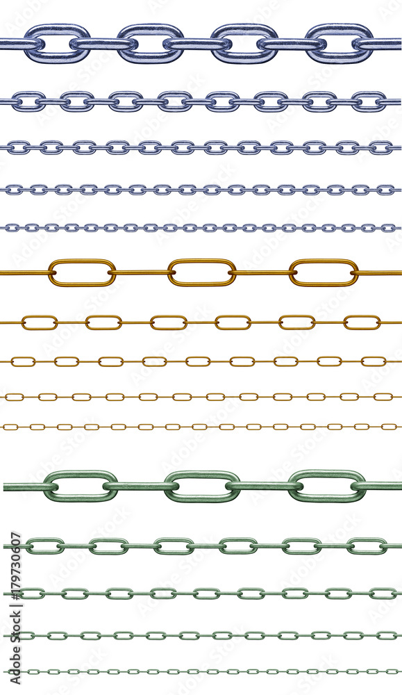 Fototapeta premium chain link metal steel