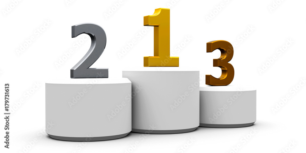 Obraz premium White cylinder podium #3