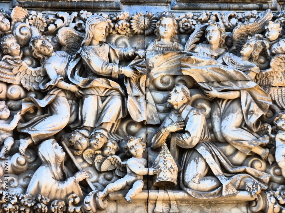 Esculturas historicas en Toledo, Castilla la Mancha,España