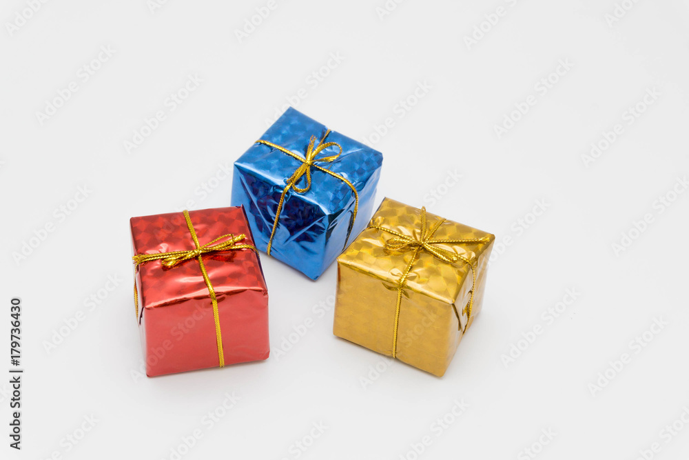 set colorful gift boxes on white background set colorful gift boxes on white background