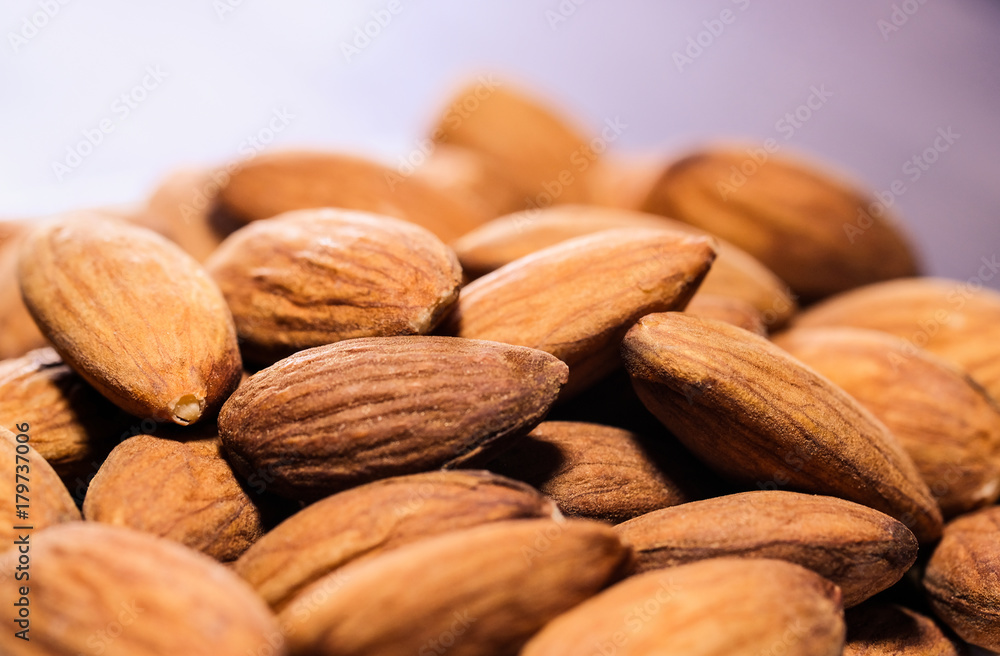 Almond photography closeup Almond photography closeup