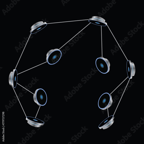 (illustration) futuristic machine, element decoration, science fiction