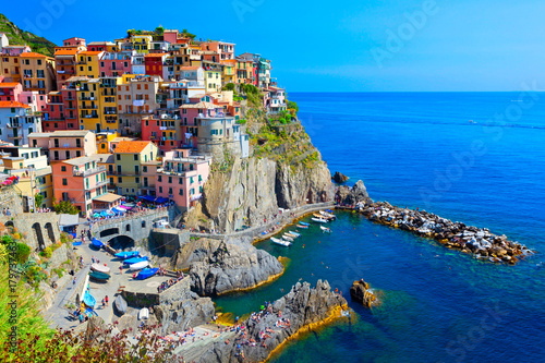 Fotografie, Obraz Manarola, Cinque Terre, Italien