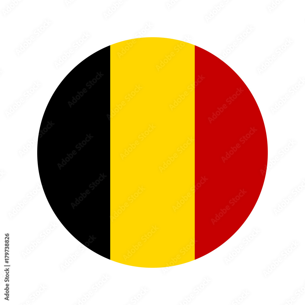 Circular world Flag belgium Circular world Flag belgium