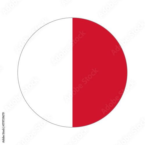 Circular world Flag