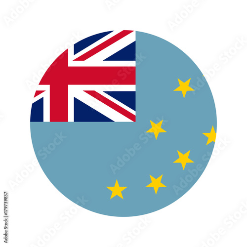 Free Download Circular world Flag tuvalu - GFXLoad