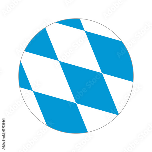 Circular world Flag bavaria