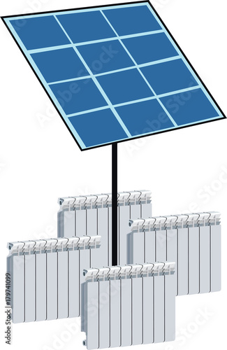riscaldamento termosifoni a pannelli solari 