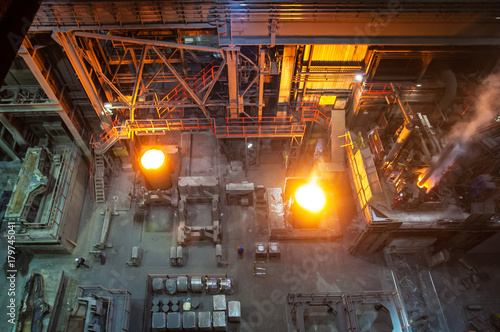 Fototapeta Naklejka Na Ścianę i Meble -  Steel is increasingly being produced in integrated steelworks