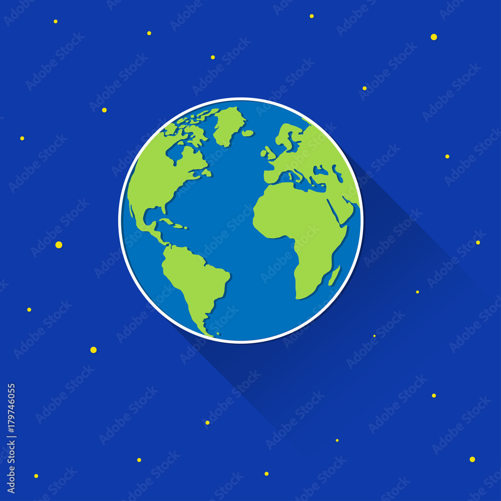 Fototapeta premium Vector globe icon of the world