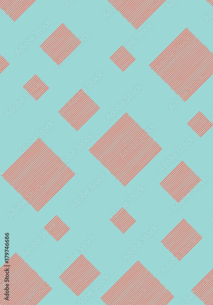 Seamless pattern with stripes on a blue background. Repeating vector pattern. Hand drawn image. Seamless pattern with stripes on a blue background. Repeating vector pattern. Hand drawn image.