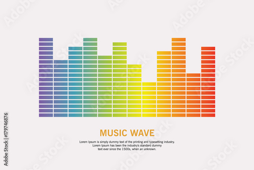 Music wave logo