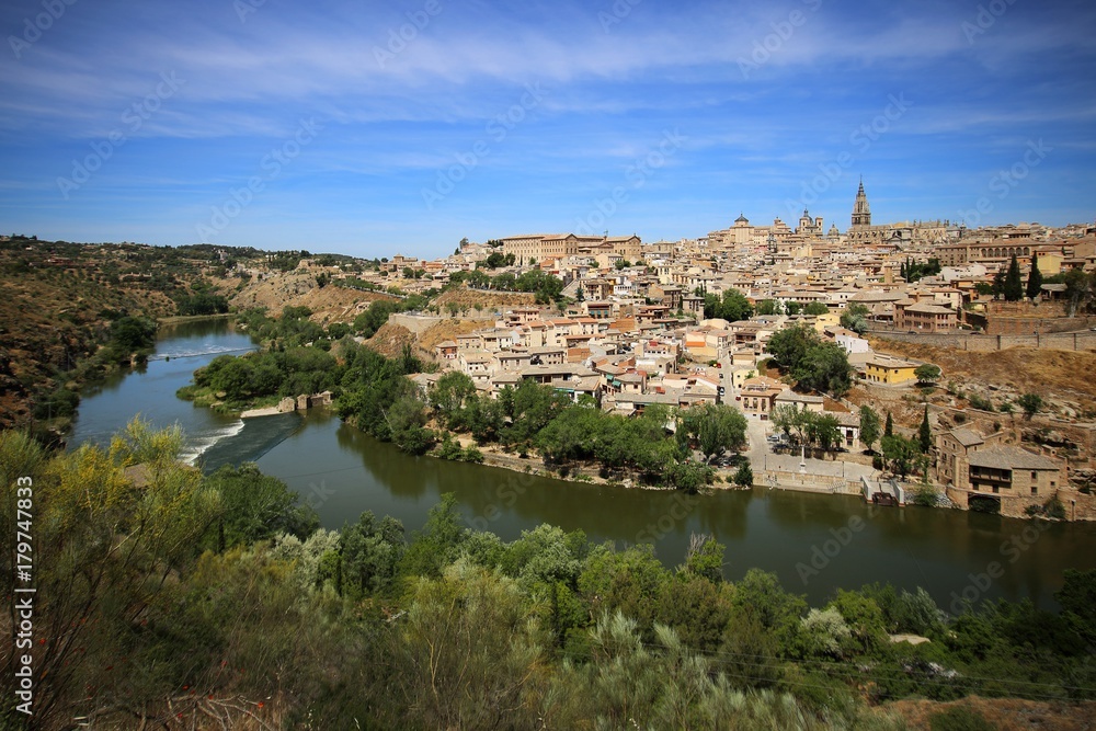 Panorama of the medieval city of Toledo