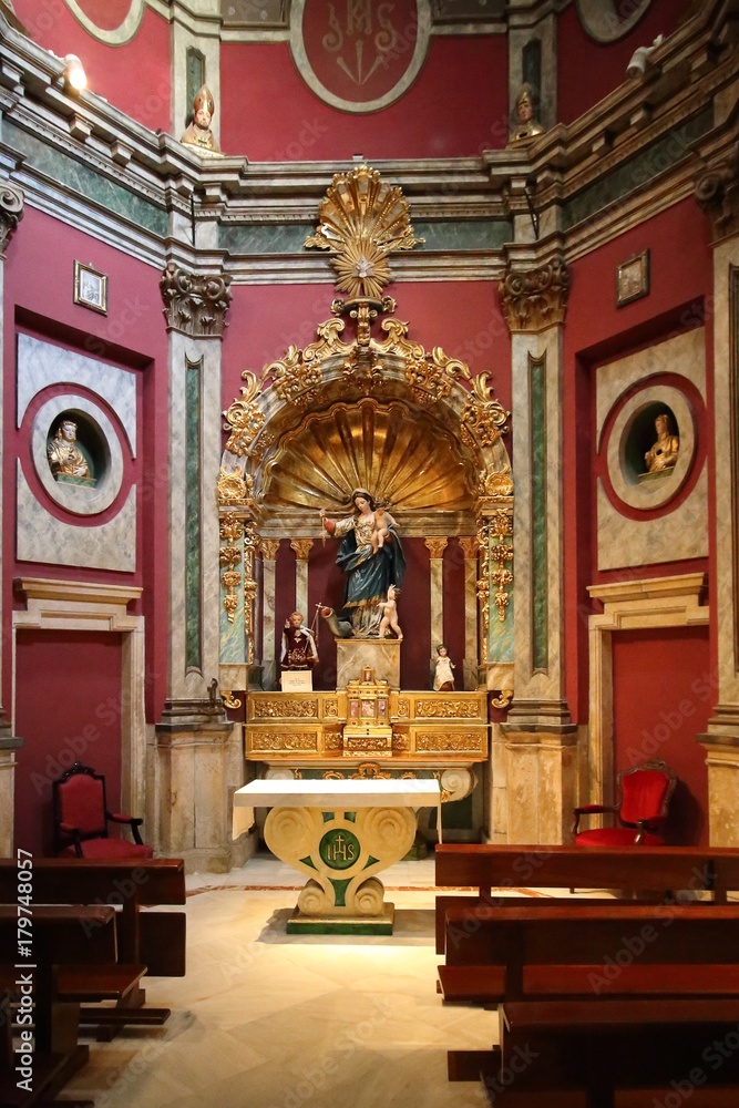 interior of San Ildefonso Church or Jesuit church (Iglesia de San Idelfonso), Toledo, Spain.