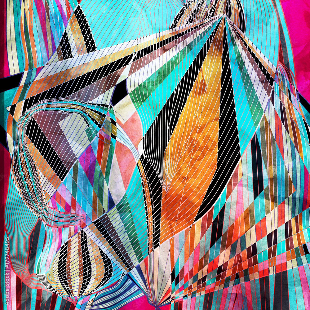 Fototapeta Abstract wavy elements background