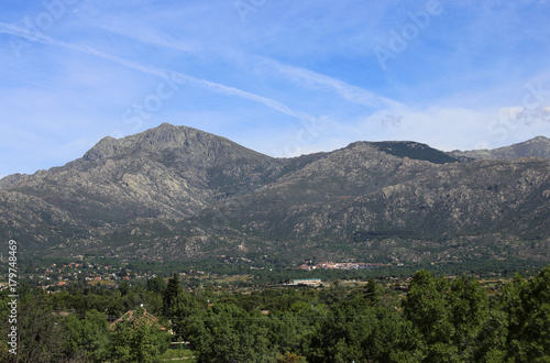 Mountain landscape near Segovia  Spain