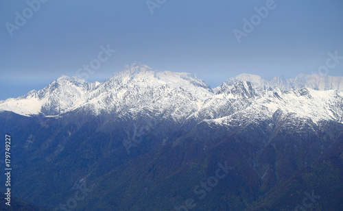 Photo of wonderful peaks of mountains